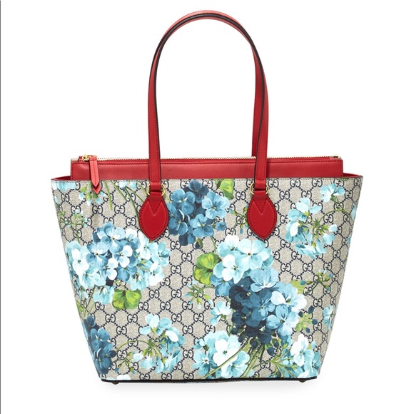 blue floral gucci bag